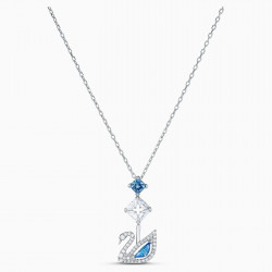 Collier Dazzling Swan, bleu